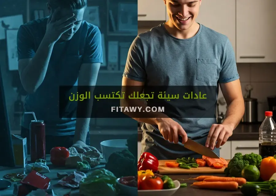عادات سيئة تجعلك تكتسب الوزن